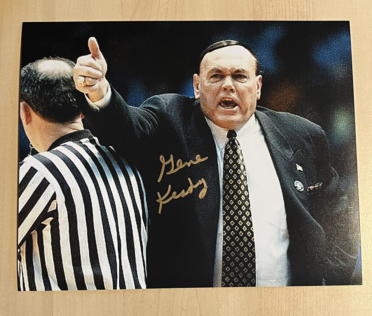 GENE KEADY SIGNED 8x10 Photo Poster painting PURDUE BOILERMAKERS BASKETBALL COACH AUTOGRAPH COA