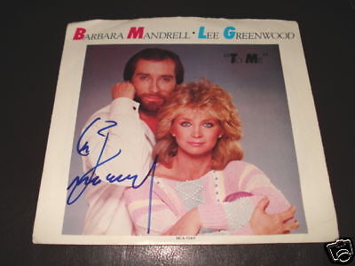 Lee Greenwood Signed Autographed Record Photo Poster painting Sleeve