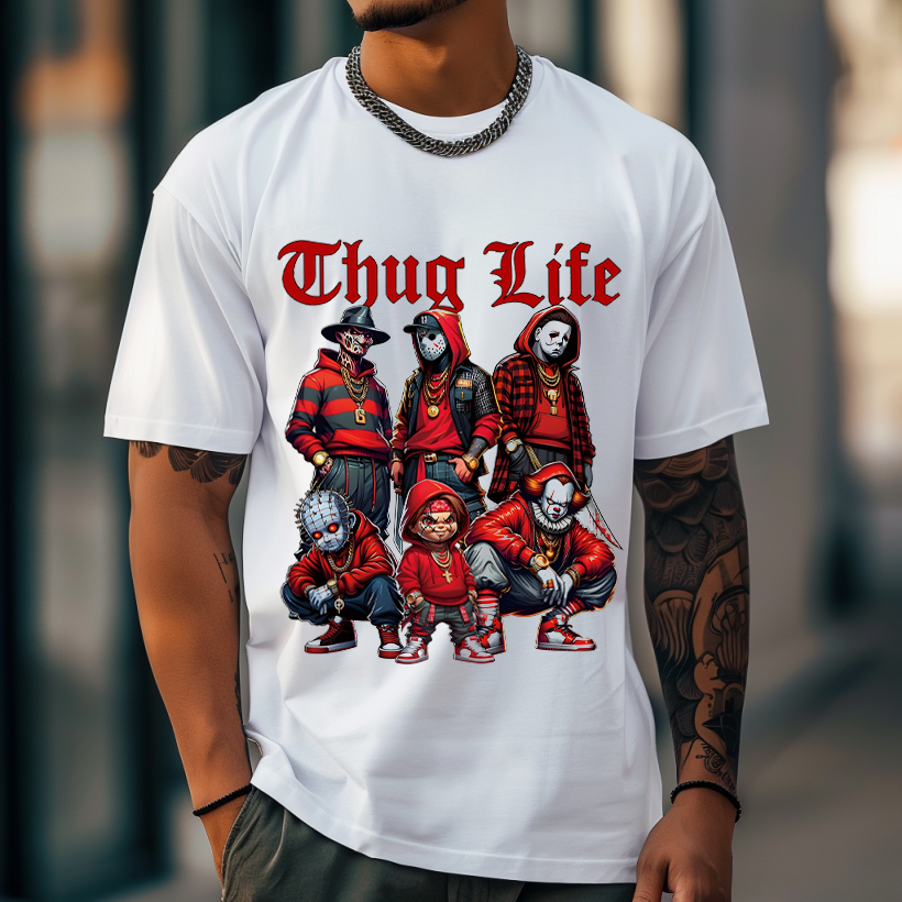 Loveyoufancy Thug Life Halloween Gang Shirt