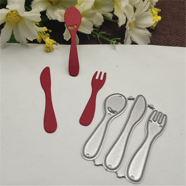 Knife and fork spoon Metal Cutting Dies for DIY Scrapbooking Album Paper Cards Decorative Crafts Embossing Die Cuts