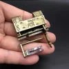 Auspicious old-fashioned lock, metal Kirin small copper lock, mini mechanism lock