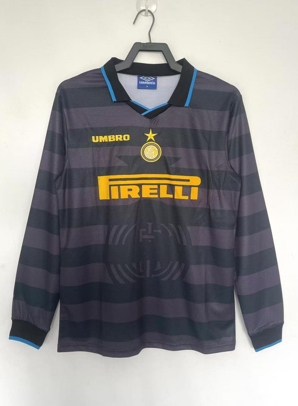 1997/1998 Retro Long Sleeve Inter Milan Third Away Football Jersey 