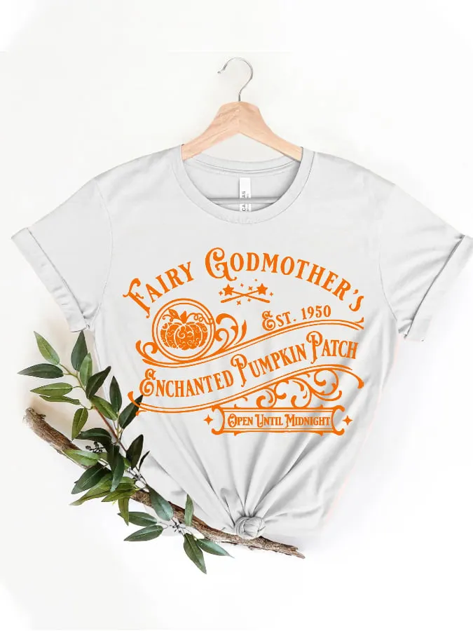 Women's Hagrid'S Pumpkin Patch Printed Casual T-Shirt 