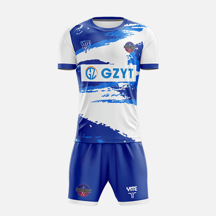 YITE | LZ24-013-Blue And White Soccer Uniforms