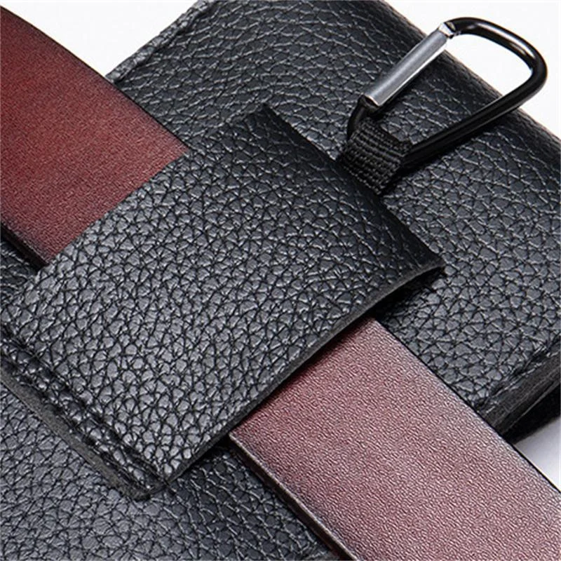 Men's Soft Waist Bag Mobile Phone Bag Belt Bag