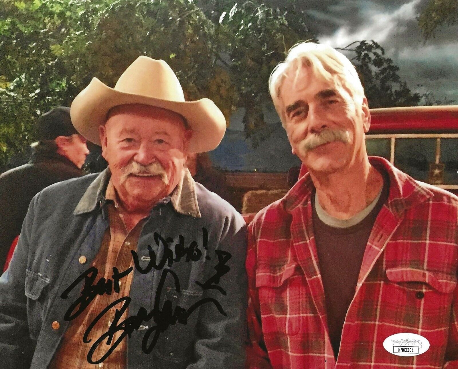 Barry Corbin signed The Ranch 8x10 Photo Poster painting autographed Dale JSA