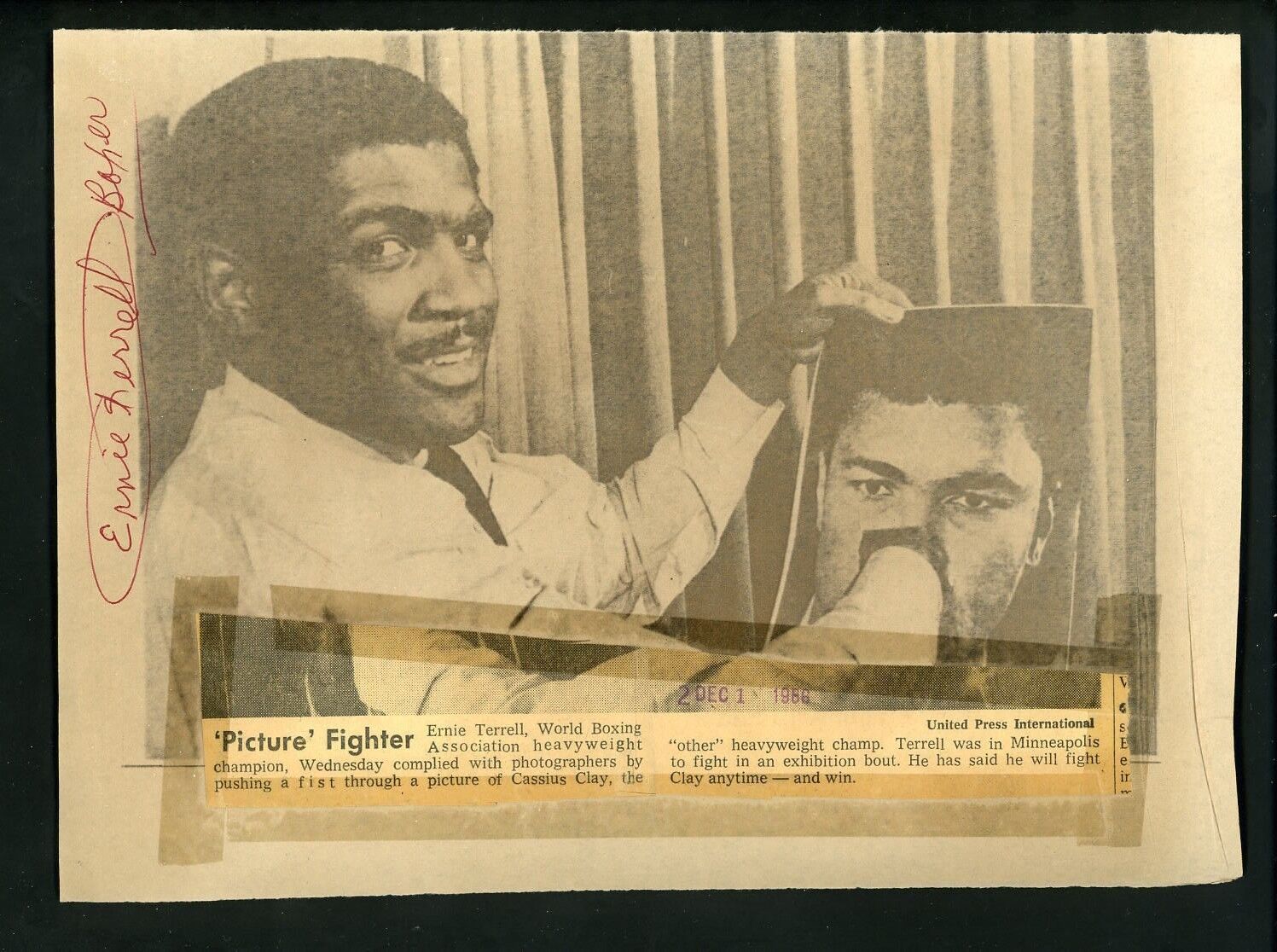 Ernie Terrell Boxer LOT OF 26 Press Wire Photo Poster paintings fought Muhammad Ali for title