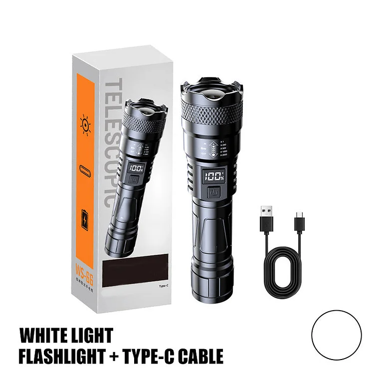 🔥 2026 Neues Upgrade🔥LED-Taschenlampe mit hoher Leuchtkraft und gro&szlig;er Reichweite