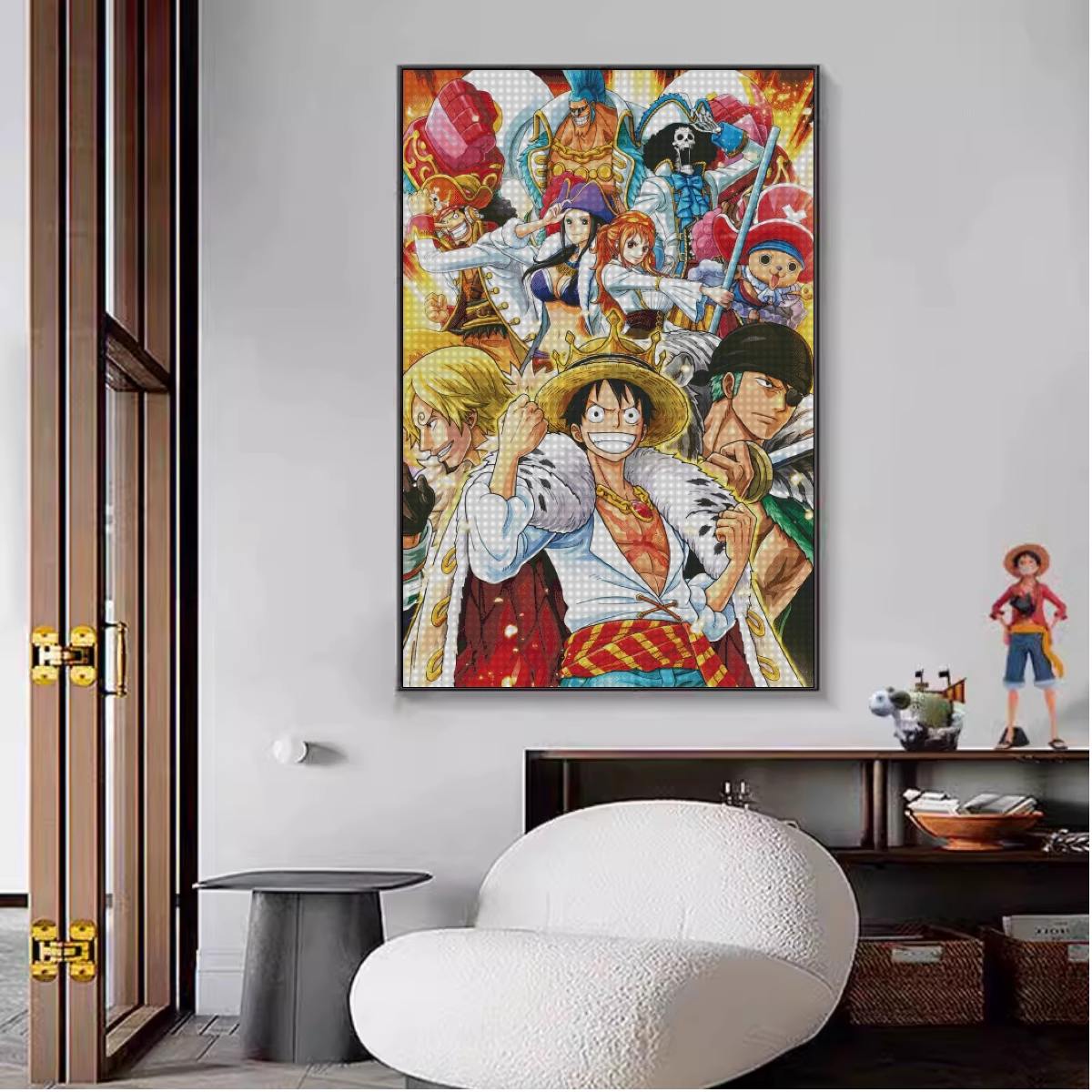 【ZZ3943- Luffy Pirates】 Painting Fairy Cross Stitch