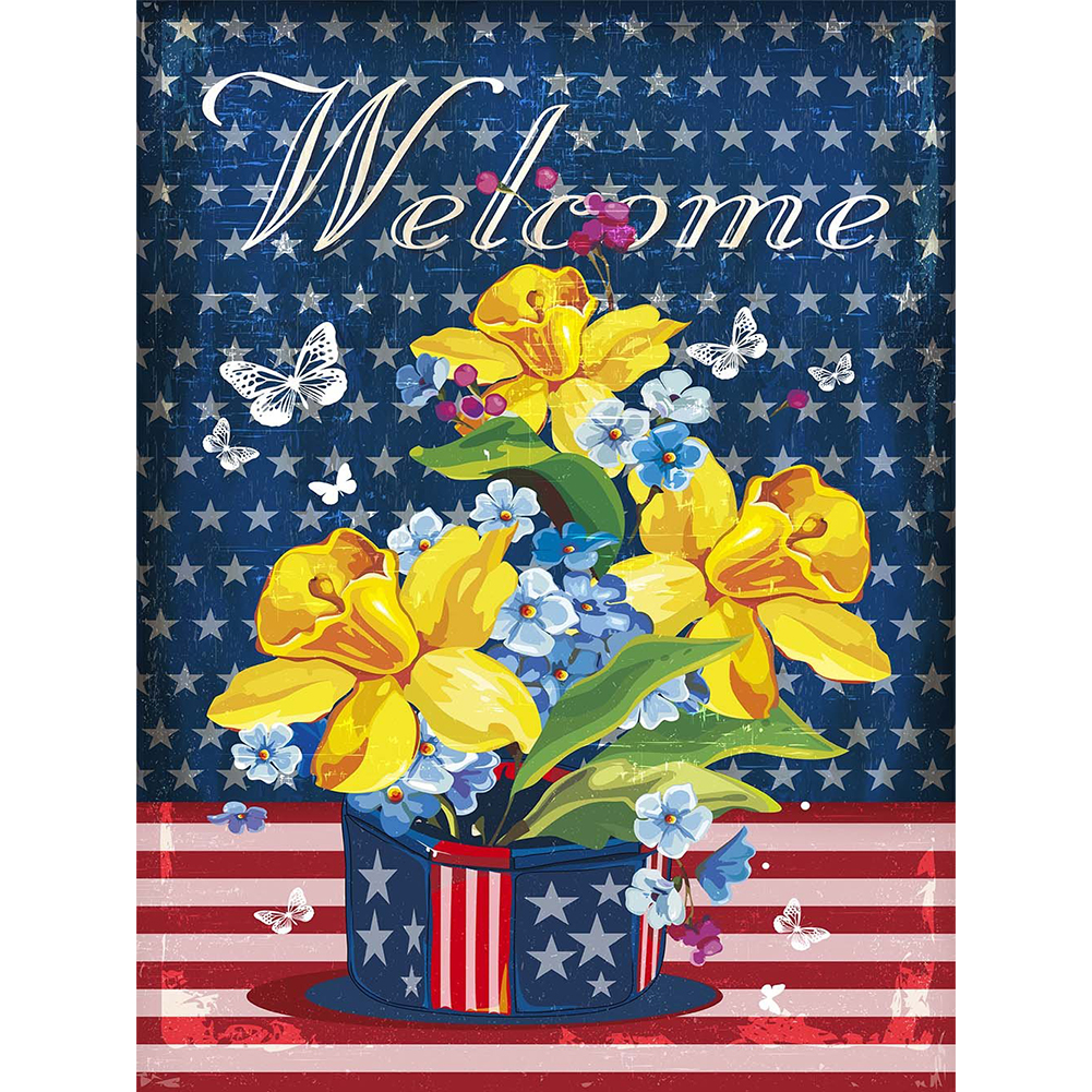 

Flower Letter - Round Drill Diamond Painting - 30*40CM, 501 Original