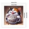 Kitten Eating Dessert-11CT Stamped Cross Stitch 40*40cm/15.75*15.75in