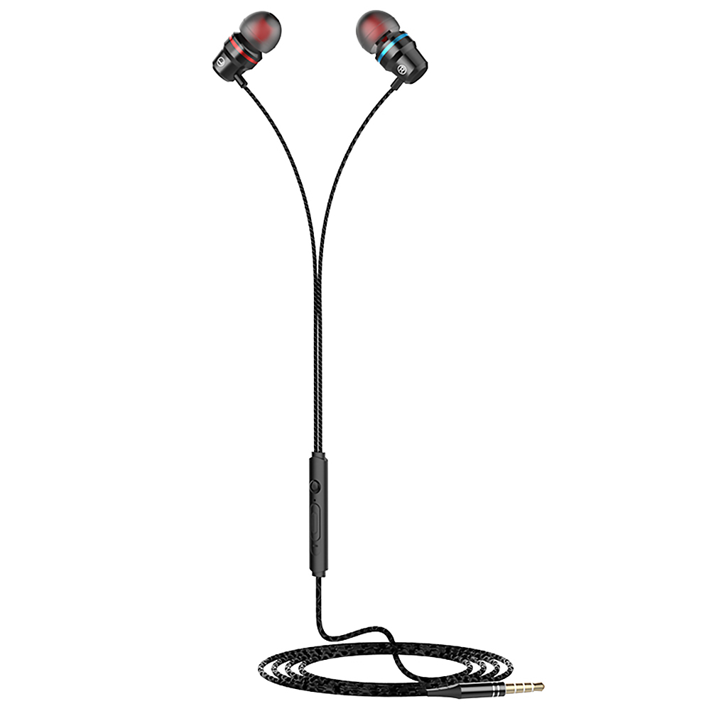 

G2 3.5mm Wired Deep Bass Earphone Line Control PC Phone In-Ear Headphone, 501 Original