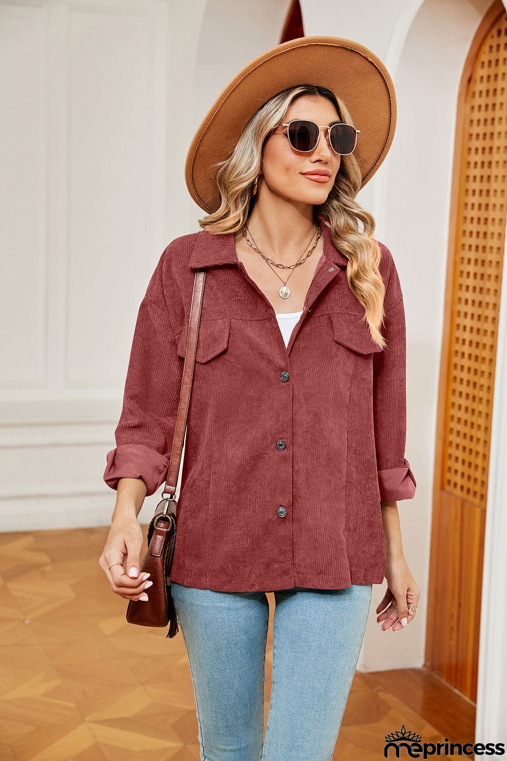 Button Down Collared Jacket