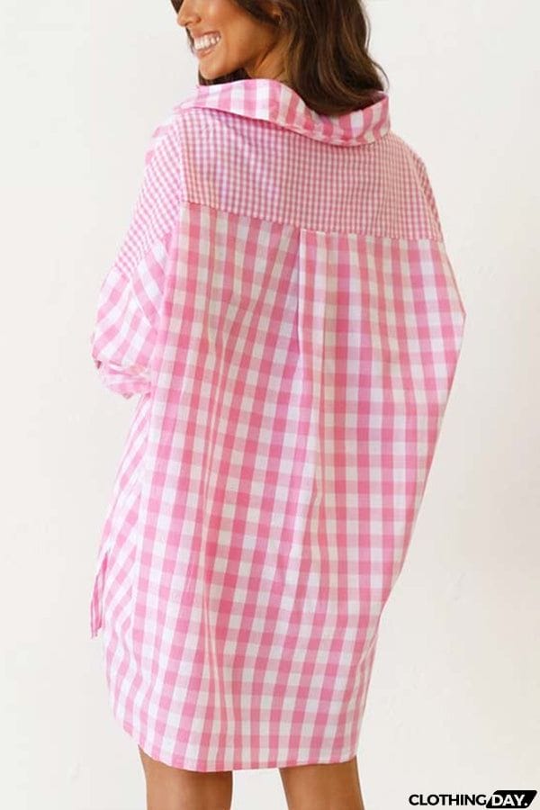 One Split Wonder Plaid Button Shirt