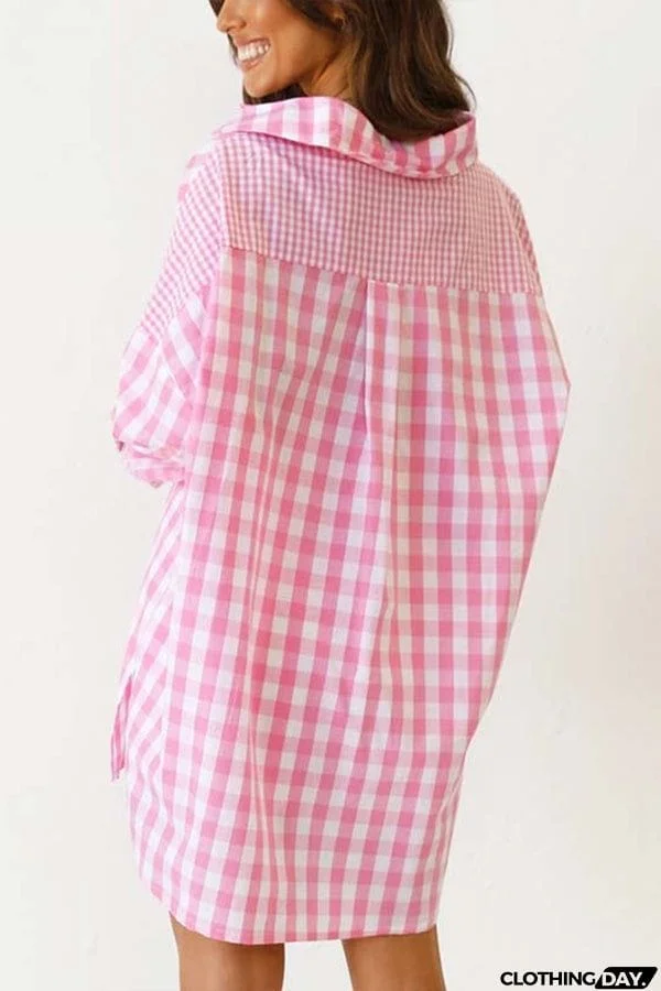 One Split Wonder Plaid Button Shirt