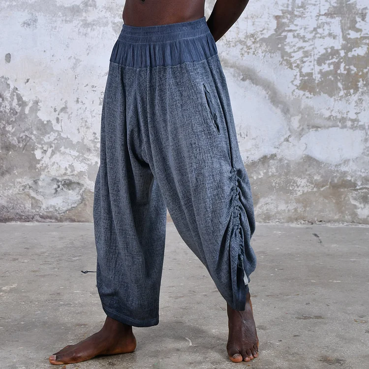 Linen Casual Pants Men's Loose Trousers 2f05