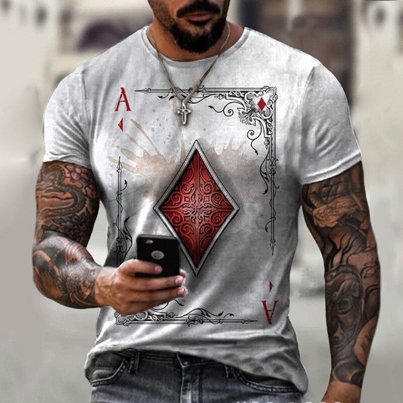 

Cards Square A - 3D Printed Men T Shirt, Xxl, 501 Original