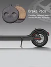 10 Pairs Electric Scooter Brake Pads for Kugoo Cycling Repair Parts Accessories