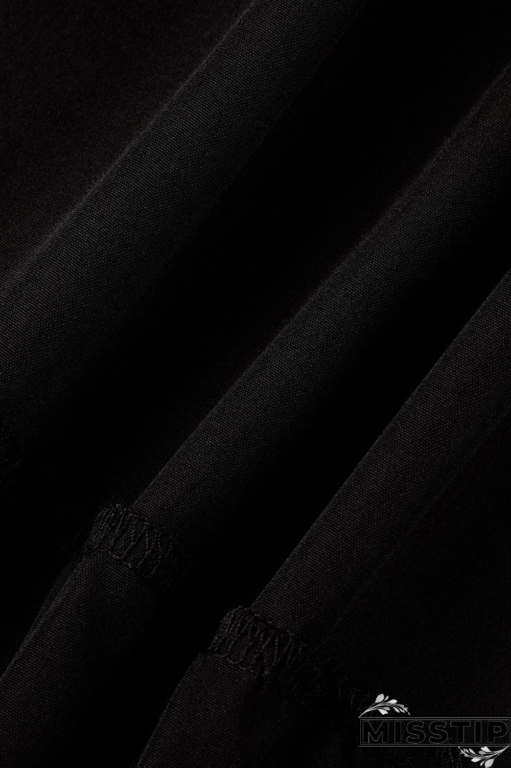 Black Casual Solid Patchwork Buckle Turndown Collar A Line Dresses