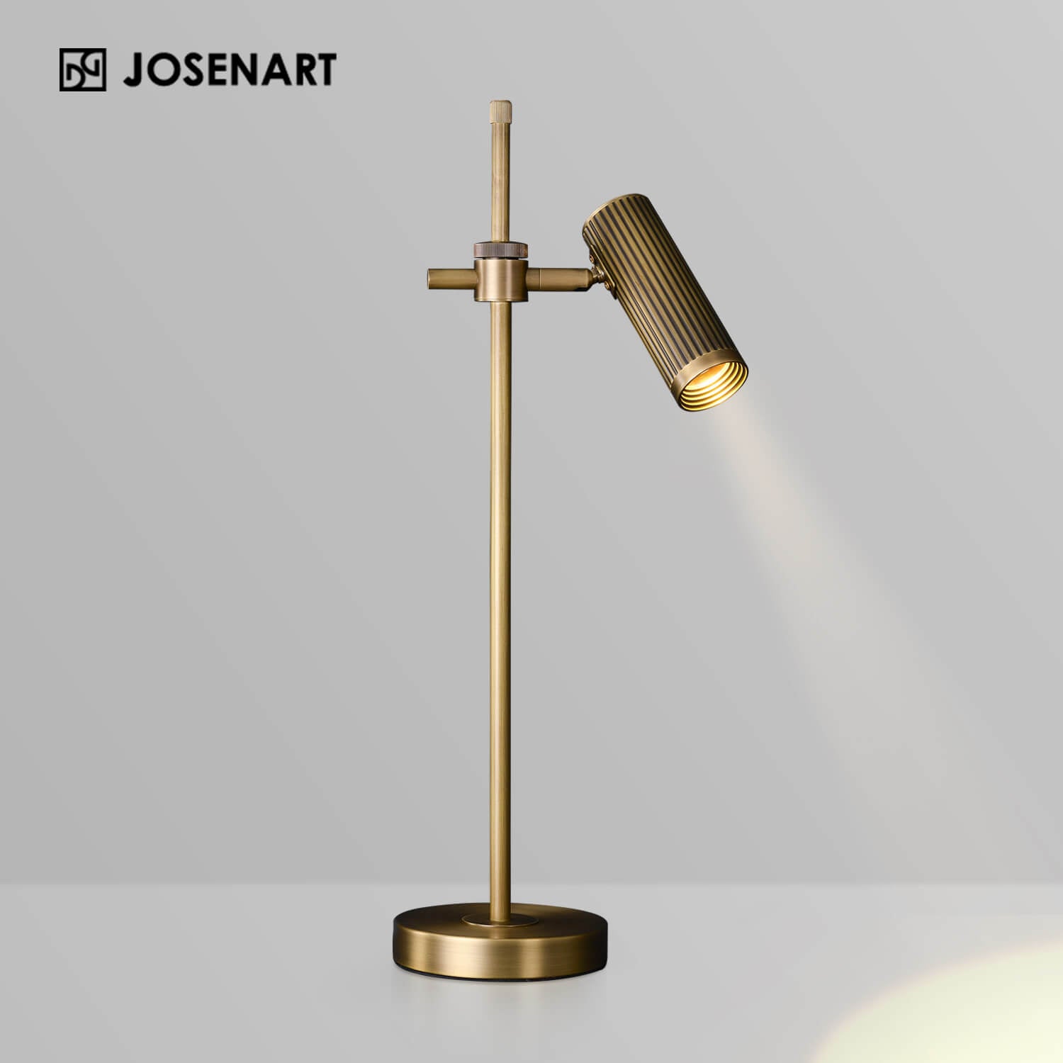 The Vintage Brass Adjustable Table Light JOSENART Josenart