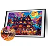 (60*40cm)Halloween Horror Night  - Full Round Drill Diamond Painting
