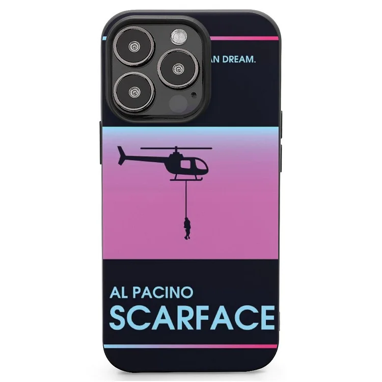 Scarface Retro Style Poster Mobile Phone Case Shell For IPhone 13 and iPhone14 Pro Max and IPhone 15 Plus Case - Heather Prints Shirts