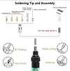 Cordless Butane Gas Soldering Iron Gun & Welding Pen Tool, 1300℃(2372℉) Handy Torch for Precision Electronics Soldering 