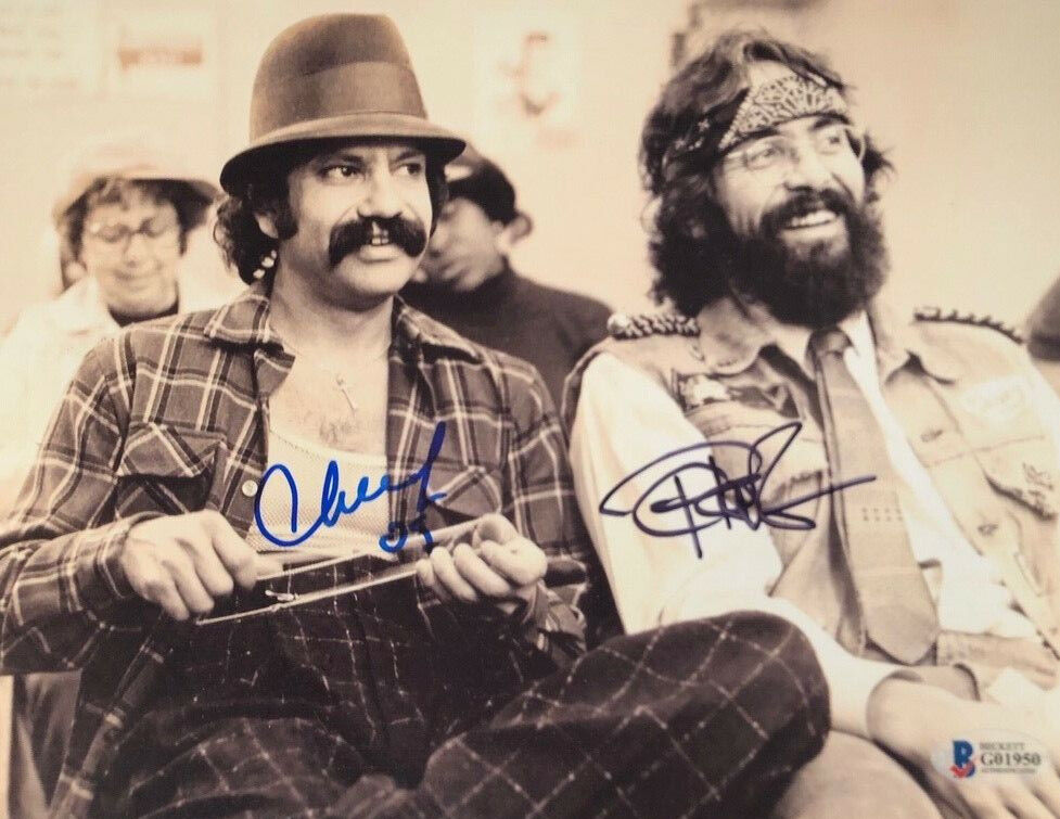 Cheech Marin and Tommy Chong signed autographed 8x10 Photo Poster painting Rare BECKETT BAS