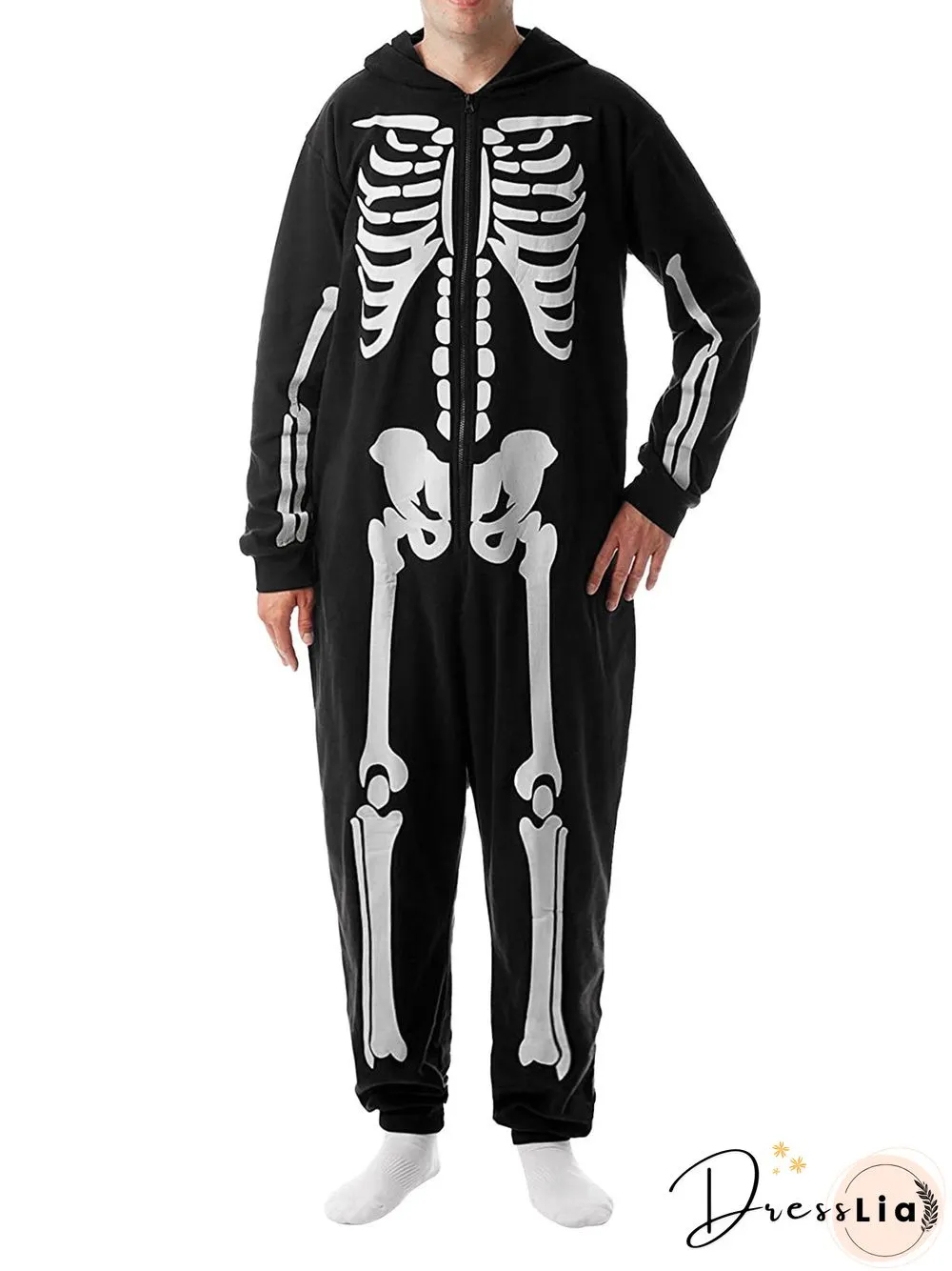 Skull Party Print High Elastic loose h-line regular plus size parents children sets