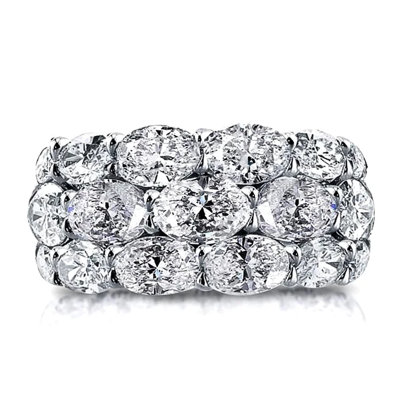 Huitan Gorgeous Promise Rings Eternity Wedding Accessories for Women Full Crystal Cubic Zirconia High Quality Fashion Jewelry