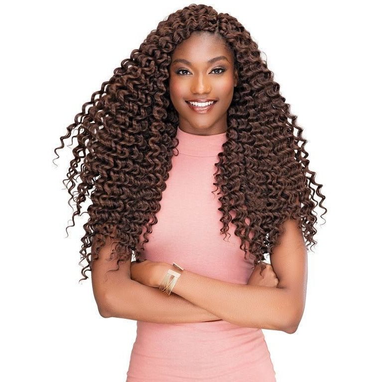 Janet Collection Synthetic Perm & Natural Texture Braids – 2X Peruvian Dominican Curl 18"