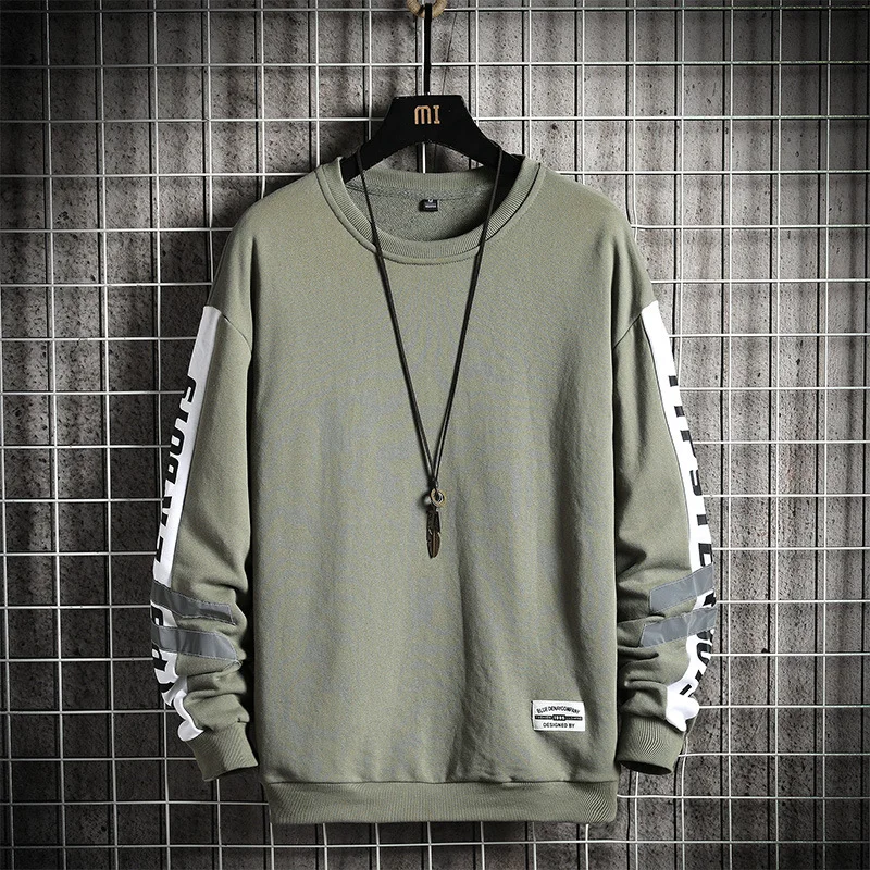 Light Functional Style Casual Round Neck Men's Top Techwear Shop