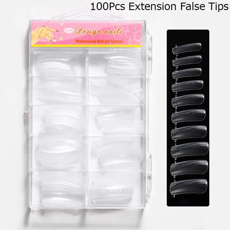 Quick Building Nail Mold Tips Nail Dual Forms Finger Extension Nail Art UV Extend Gel  Nail Extension Tool-Nail Inspo