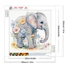 >SALE<5D DIY Partial Special Shaped Drill Diamond Painting Elephants Kit Decor 30x30cm