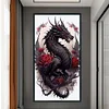 (Big Size) Dragon And Rose - 11CT Stamped Cross Stitch 40*70cm/15.75*27.56in