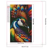 (40*70cm)Peacock - Round AB Drill Diamond Painting
