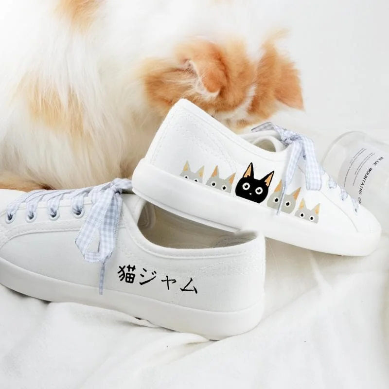 Kawaii Cat Leisure Canvas Shoes SP1812434