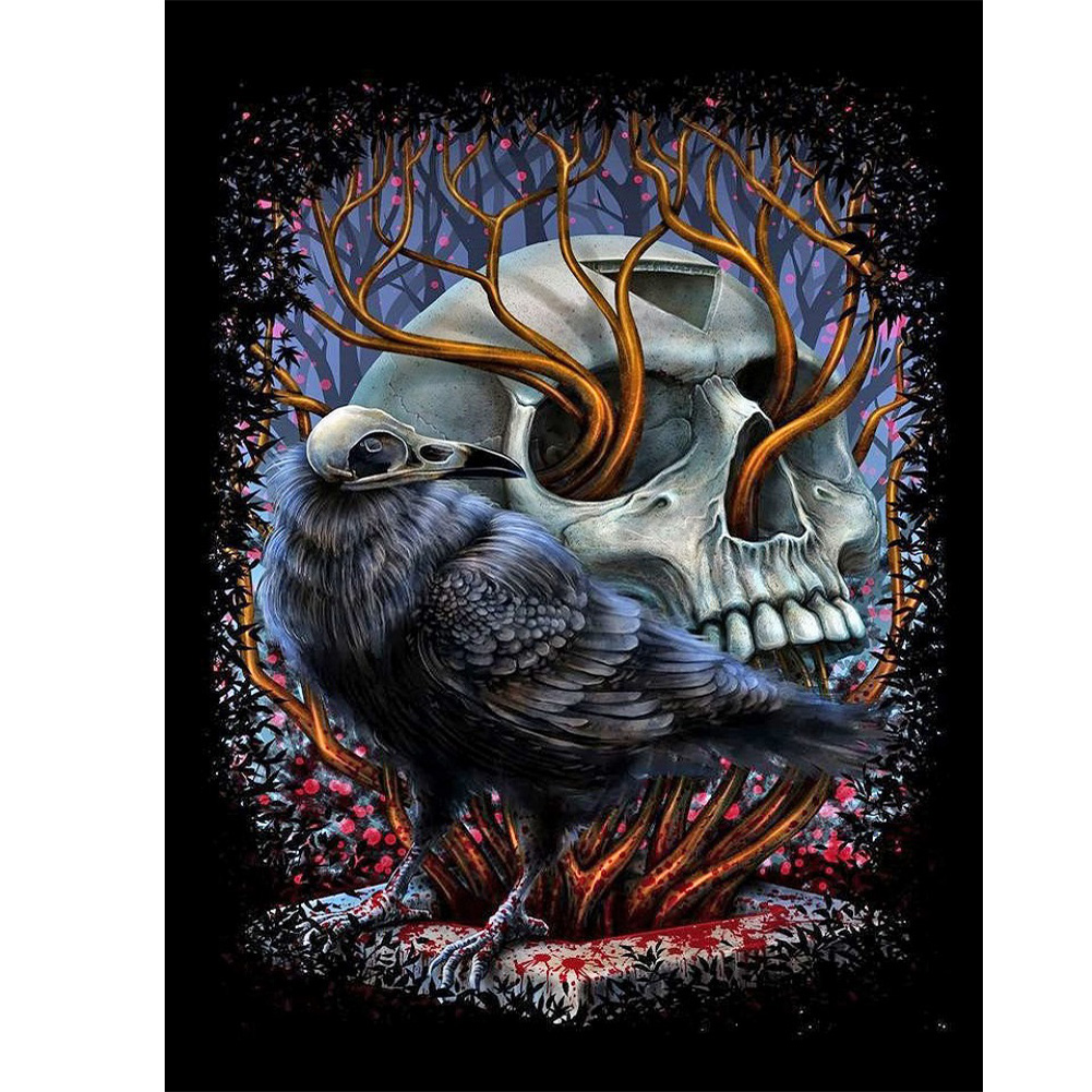 

Skull Head - Round Drill Diamond Painting - 30*40CM, 501 Original