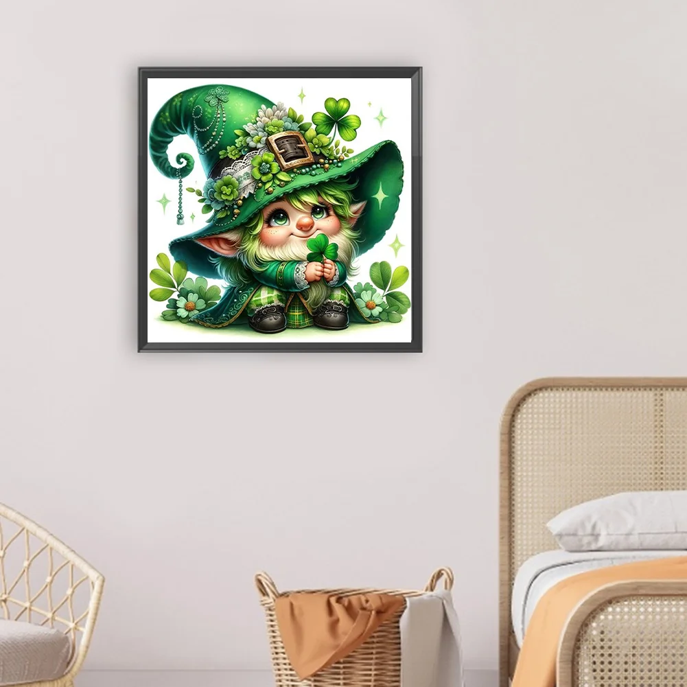 Diamond Painting - Full Round Drill - Lucky Gnome(Canvas|30*30cm)