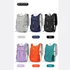 18L Lightweight Mountaineering Backpack with Reflective Strips & Chest Storage Bag Foldable Running Storage Knapsack Breathable Splash-Proof Hiking Nylon Pouch Hiking Work Travel Camping Backpacks