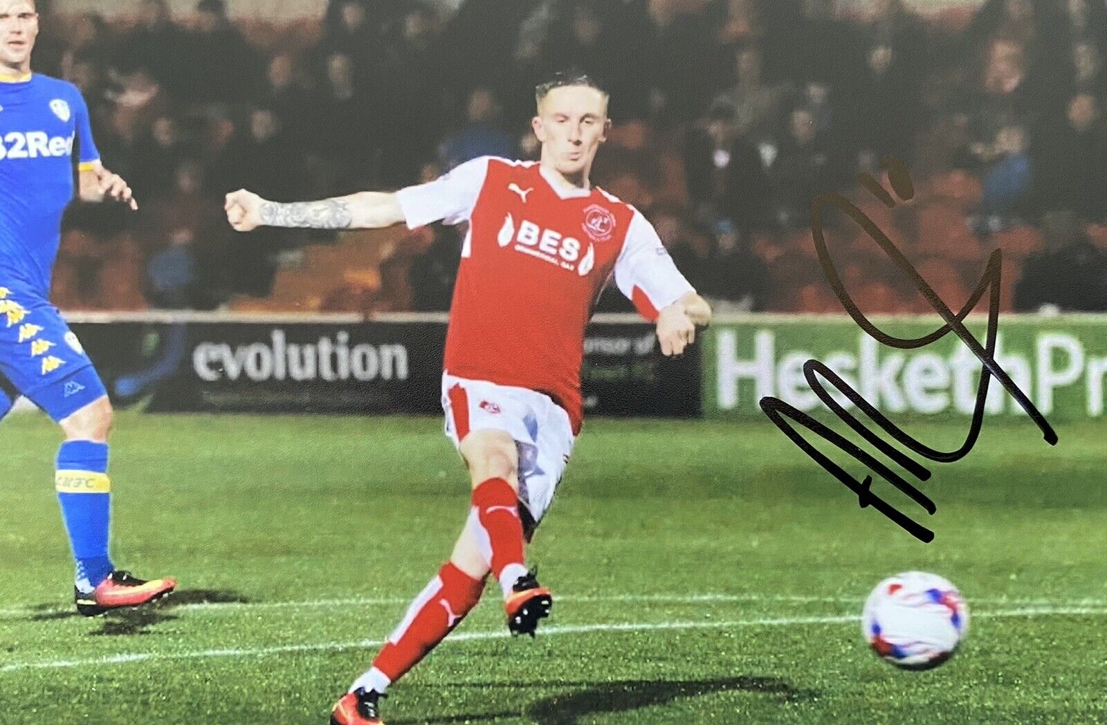 Ashley Hunter Genuine Hand Signed Fleetwood Town 6X4 Photo Poster painting