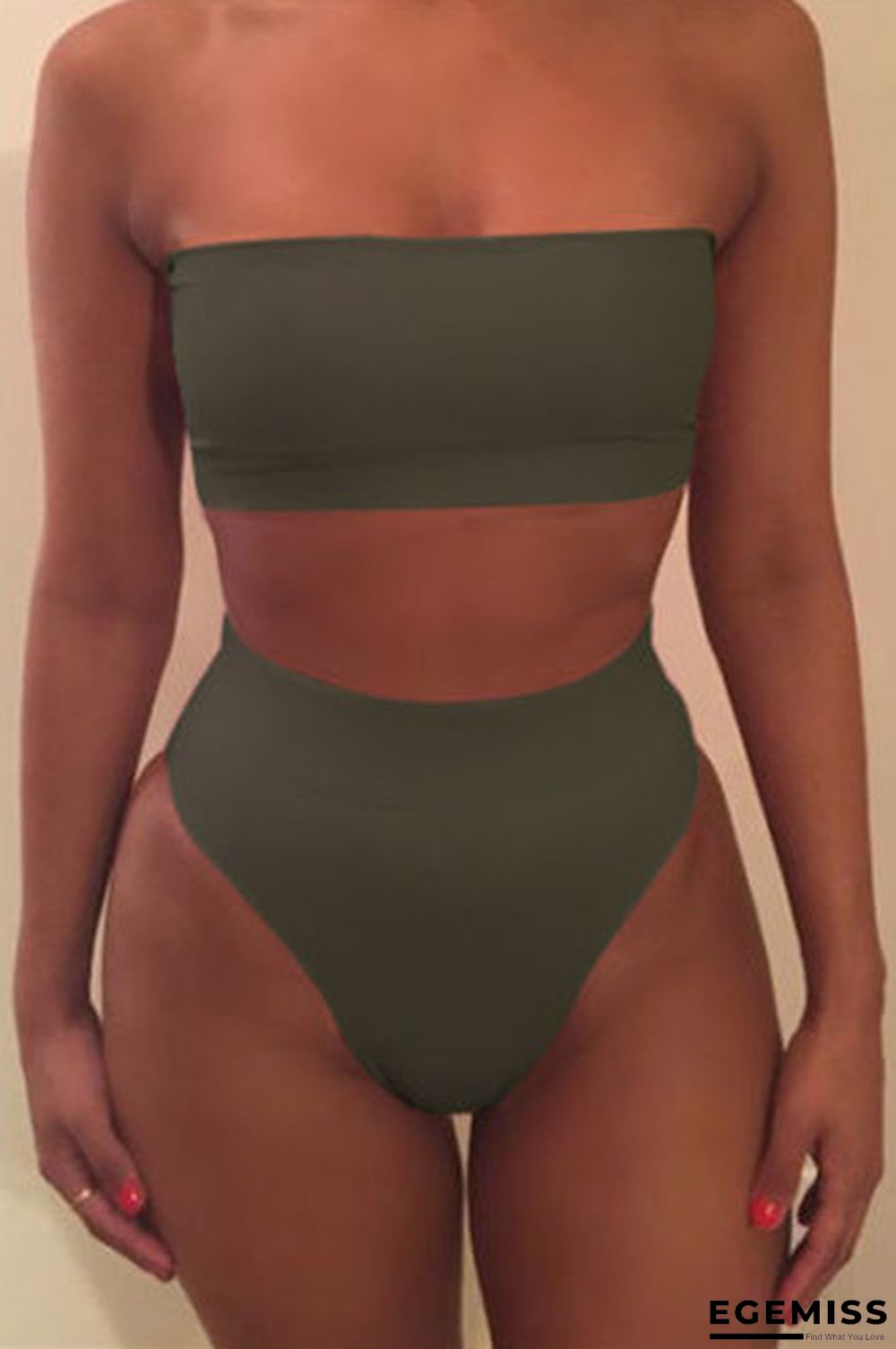 Army Green Sexy Fashion Swimsuit Set | EGEMISS