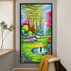 (US Only)Secret Garden Printed Cross Stitch Kit 50x90cm DIY 11CT Thread Art Needlework