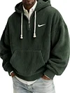 Men's Textured Relaxed-Fit Oversized Corduroy Hoodie