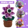Halloween Crochet Starter Kit, Big Eye Flower Beginner Crochet, Craft Kits For Adults, Easy Crochet For Gift Home Decor