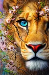 Luxury AB Velvet Diamond Painting Kit - Lion