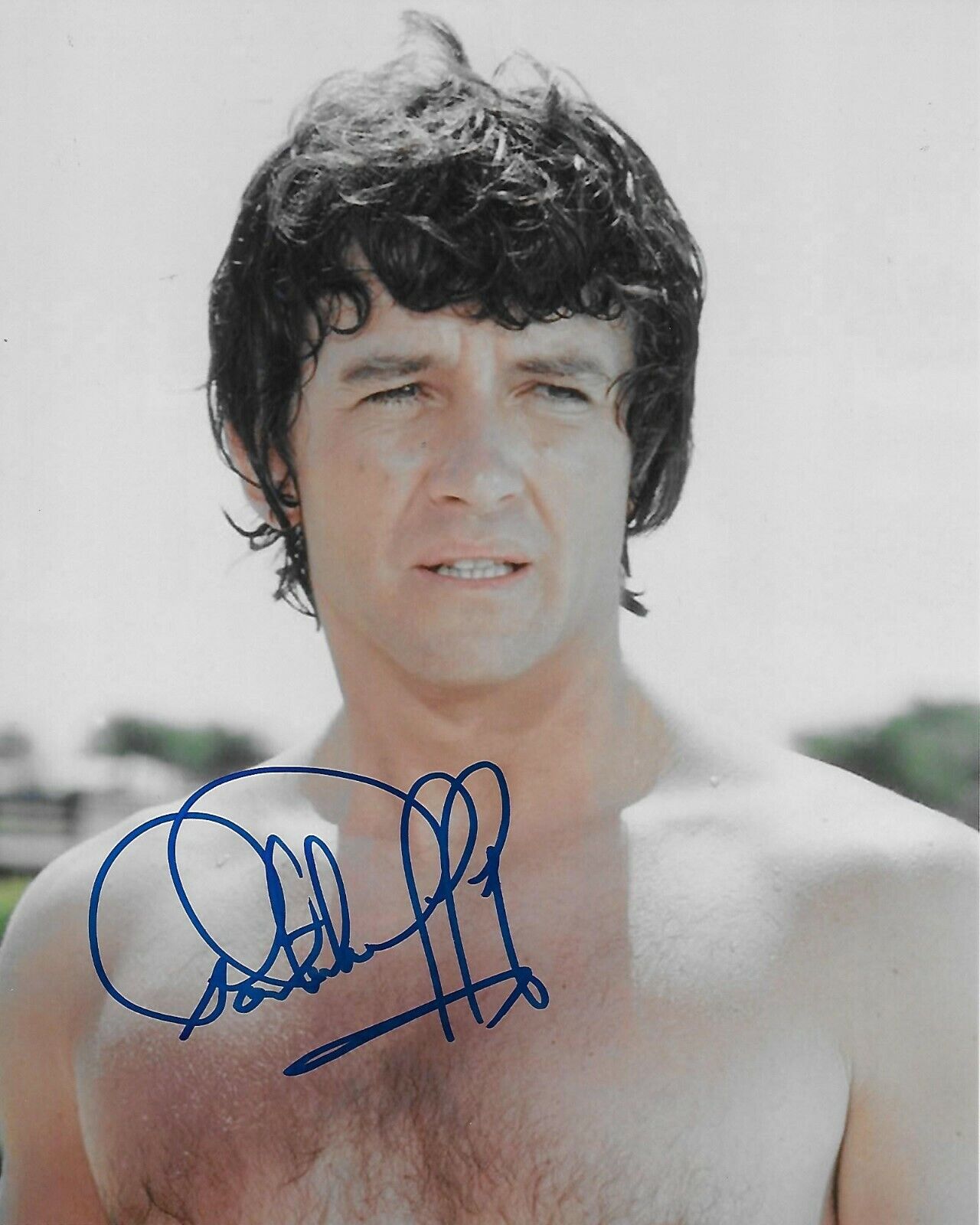 Patrick Duffy Dallas Original Autographed 8X10 Photo Poster painting #27 signed at HollywoodShow