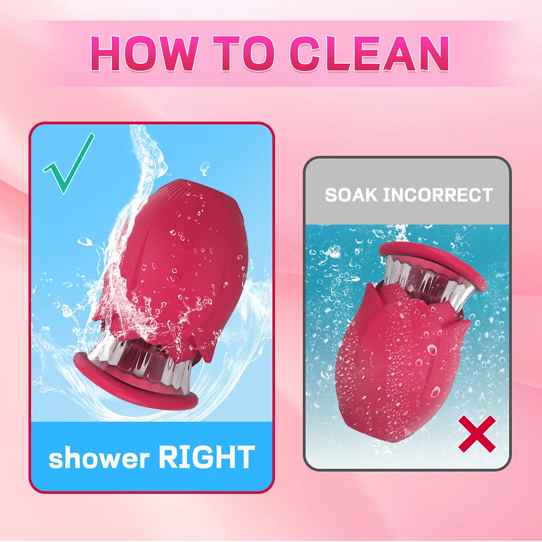 2025 Upgraded 2-in-1 Rotating Rose Clitoral Sucking Vibrator Nipple Sex Toy