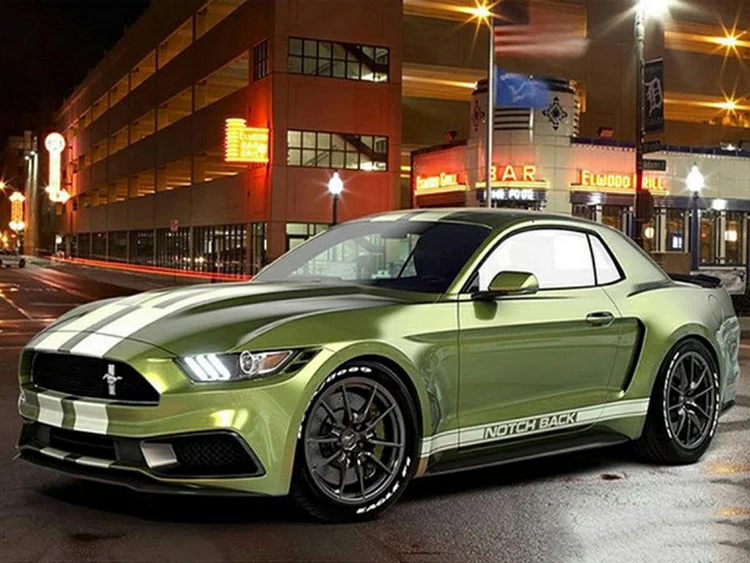 Ford Mustang - Full Round 50*40CM