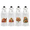 4 Pack DIY Rhinestone Drawstring Wine Gift Bags,  Diamond Painting Wine Decor Bag for Festival Gift Home Table Decor(Autumn Pumpkin)